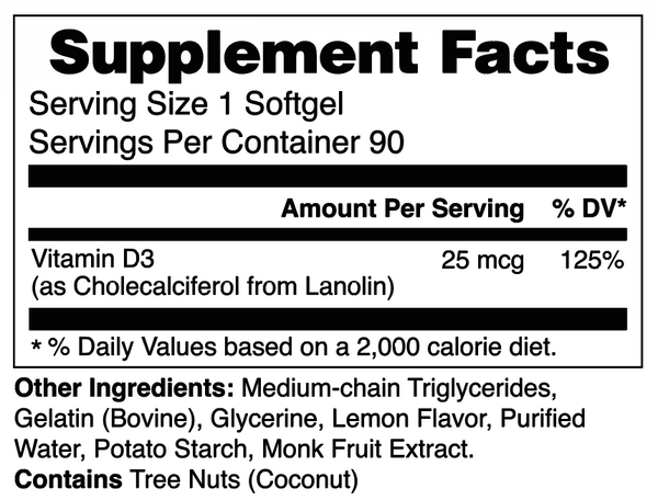 Vitamin D3 Chewables